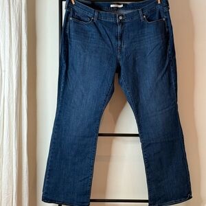 Levi's Dark Blue Classic Boot Cut Jeans